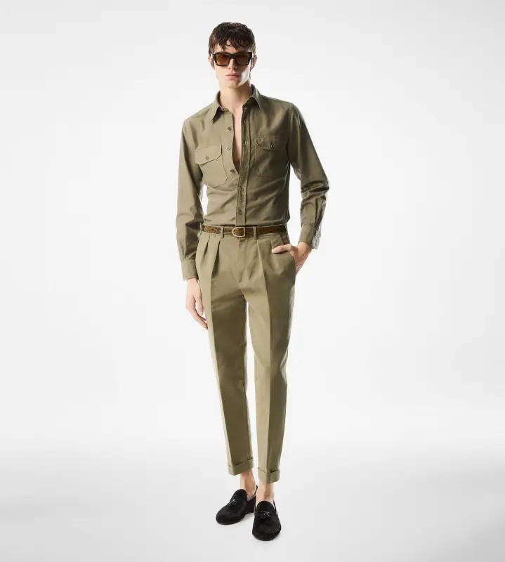 LIGHT MOLESKIN MILITARY FIT SHIRT online